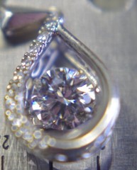 Sterling Silver Pendant 925 S V P C T Crystal .5inch Nice