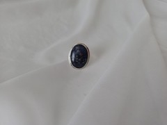 Genuine Lapis Lazuli Ring 925 Sterling Silver Ring Lapis Gemstone Size 6.75