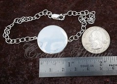 925 Sterling Silver Adjustable Bracelet Bad Ass Nurse Medical Symbol Caduceus