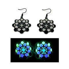 Black Moon Phases Glow in the Dark Earrings
