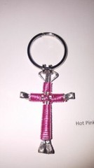Horse Shoe Nail Cross Key Chain (10) Great For Handouts!!
