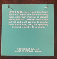 Origami Owl FAITH.LOVE.FAMILY Bar Necklace – Rose Gold – New in Package