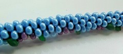 Bracelet KUMIHIMO ~ 22,5 cm (8,7″). Thickness 11мм (0,39″) Handmade.