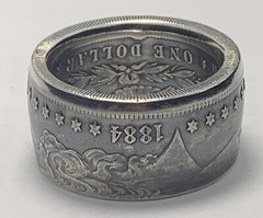 Coin Ring – *Authentic* Morgan Silver Dollar Quality Hand Crafted Custom Size 11