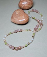 Sunstone Double Row Wrap Gemstone Bracelet Spring Colors Stretchy 7″