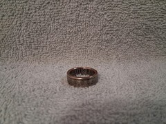 2002 Kennedy Half Dollars size 8 coin ring handmade mixed metals