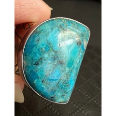 Jay King Ring Turquoise Sterling Silver Southwest Wide Band 925 DTR Pinky Size 5