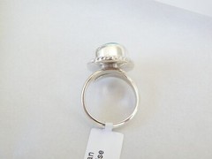 New Charles Albert 950 Fine Sterling Silver Kingman Turquoise Cable Ring