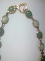 Bulky statement necklace. Wild colorful glass painted beads, + 3 more necklaces