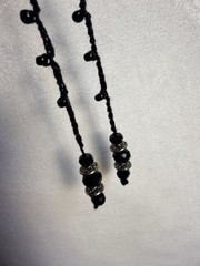 Infinity Crochet Necklace Handmade Jewelry With Glass Beads