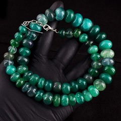 Very Attractive 700.00 Cts Green Emerald Beaded Best Necklace Jewelry RK 44 E728