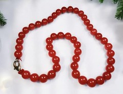Carnelian Necklace Hand Made 20”