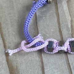 Handmade Beaded Bracelets Lot Of 3 Woven Knots Dolphin Beads