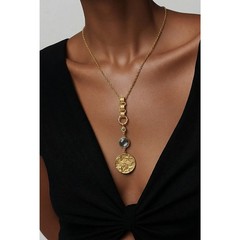VB&Co Lord’s Prayer Gold Christian Medallion Pendant Necklace