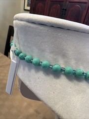 Designer Original Multi Strand Sky Blue Turquoise Bead Chip Necklace New