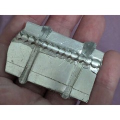 Art Brooch Pin Silver Tone Abstract 2×1.25 in by Cleveland Artist Robert Palmer