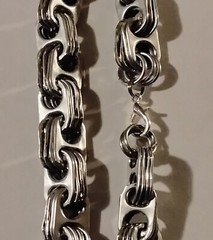 8.5″ Silver Bracelet – Pull Tab Can Tab with Lobster Clasp – Size Large