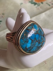 Barse Magnesite Shades Of Earth Stunning Size 7 Statement Ring