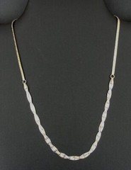 Milor Necklace Chain Gold Vermeil over Sterling Silver 925 Bi Color Twist Italy