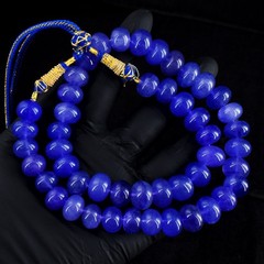 Single Strand 684.00 Cts Blue Sapphire Beaded Best Necklace Jewelry RK 04 E714