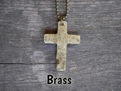 1 Pc Pure Brass Healing Cross Pendant, Ank Locket, Jewelry, Spiritual Kriya