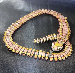 ART GLASS SNAKE Bib Collar Original Necklace From Kittrell Riffkind Dallas TX