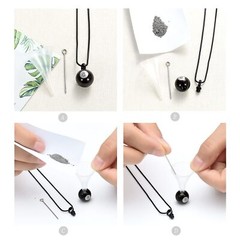 Stainless Steel Billiard No.8 Cremation Jewelry for Ashes Urn Pendant Necklace