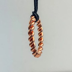 1 Pc Pure Copper Healing Pendant, Circle Locket, Jewelry, Spiritual Kriya