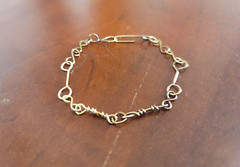 One-Of-A-Kind Hammered Rustic Aged Brass Jewelry Bracelet 100% CHARITY