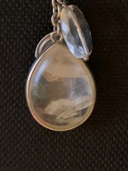 Silpada Silver Cultured Pearls & Clear Natural Stones Necklace