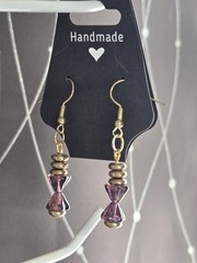 Purple Deco Handmade Jewelry Earrings Set by North Star Jewelry and More