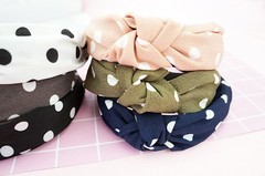 Women’s Knot Hairband Wide Floral Polka Dot Bow Vintage Hairband Headband
