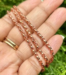 22 inch Pure Copper Hollow Infinity Chain Necklace, Healing Jewelry, Spiritual