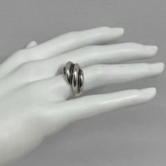 Tiffany & Co. Sterling 18K Gold Braided Swirl Ring 6 Grams Size 5 3/4 – 6