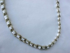 PUKA SHELL HEMP SURFER CHOKER NECKLACE Heishi Braided 16″ US Gift New
