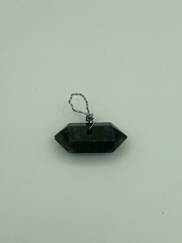 Natural Labradorite Gemstone Double Terminated Point Pendant
