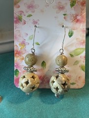 Woman’s Hand Crafted Earrings By Earth Dreams Sterling Silver 2 Inches