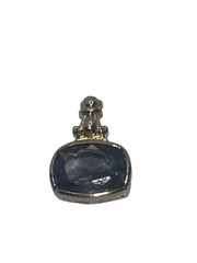925 Sterling Silver – Blue Stone Pendant – overlay