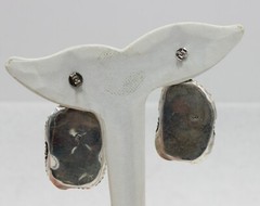 Sterling Silver Silver Pearl & Hematite Crystal Bead Drop 1 3/4″ Long Earrings