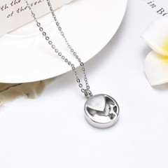 Paw Print Memorial Ash Jewelry Cremation Jewelry Urn Necklace Dog’s Ash Jewelry