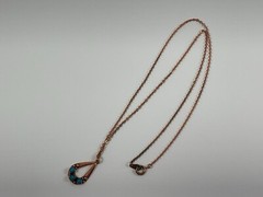 Copper & Turquoise 18-19” Necklace
