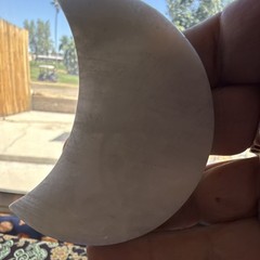 White Carved Moon stone heavy pendant or Decorative outstanding shine