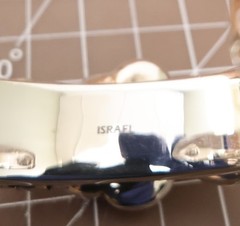Or Paz bracelet rose sterling silver 925 handmade artisan finished signed 6.75in