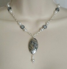 Mother Of Pearl Boho Bohemian Hippie Beach Ocean Wedding Necklace