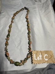 20.5” New Quality Handmade Natural Organic Polished Stone Women’s Necklace🍁