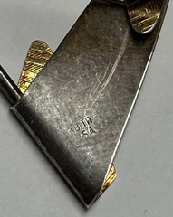 Kathleen Doyle Tom Reardon KD.TR Silver Gold Pin