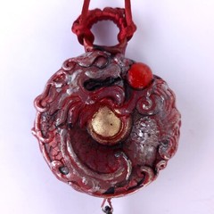 talisman women pendant necklace jewelry ethnic amulet buddhism dragon antique by