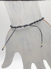 Handmade Macrame Spiral Knot, Adjustable Bracelet with Fancy Jasper Gemstones