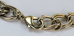 Artisan Gold Gray And Silver Metal Wire Circle Charm Collar Necklace 20 in