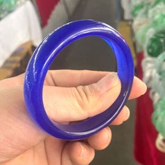 Blue 56-64MM Natural A Jade Blue jadeite Bangle Bracelet